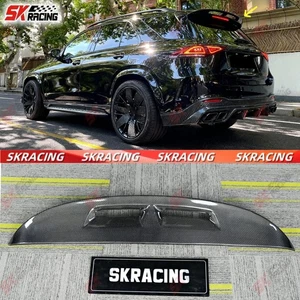 Rear Roof Spoiler Wing For Mercedes W167 GLE SUV 21-23 Carbon Fiber/Glossy Black - Foto 1 di 30