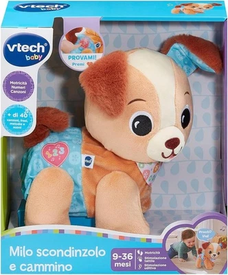 VTech 579307 Milo Scodinzolo e Cammino Peluche Interattivo con 3 Canzoni e 15 Me - Immagine 1 di 4