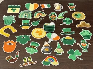 Iron Sew On Patches Lot 30+ Irish Leprechaun Themed St Patty Patrick’s Day - Picture 1 of 6