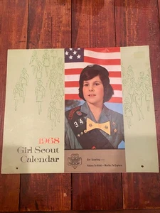 Calendario de pared Girl Scout 1968 vintage - Imagen 1 de 4