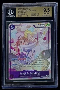BGS 9.5 One Piece EB02-035 SR* Sanji & Pudding Alt Art Foil - English - Graded - Picture 1 of 2