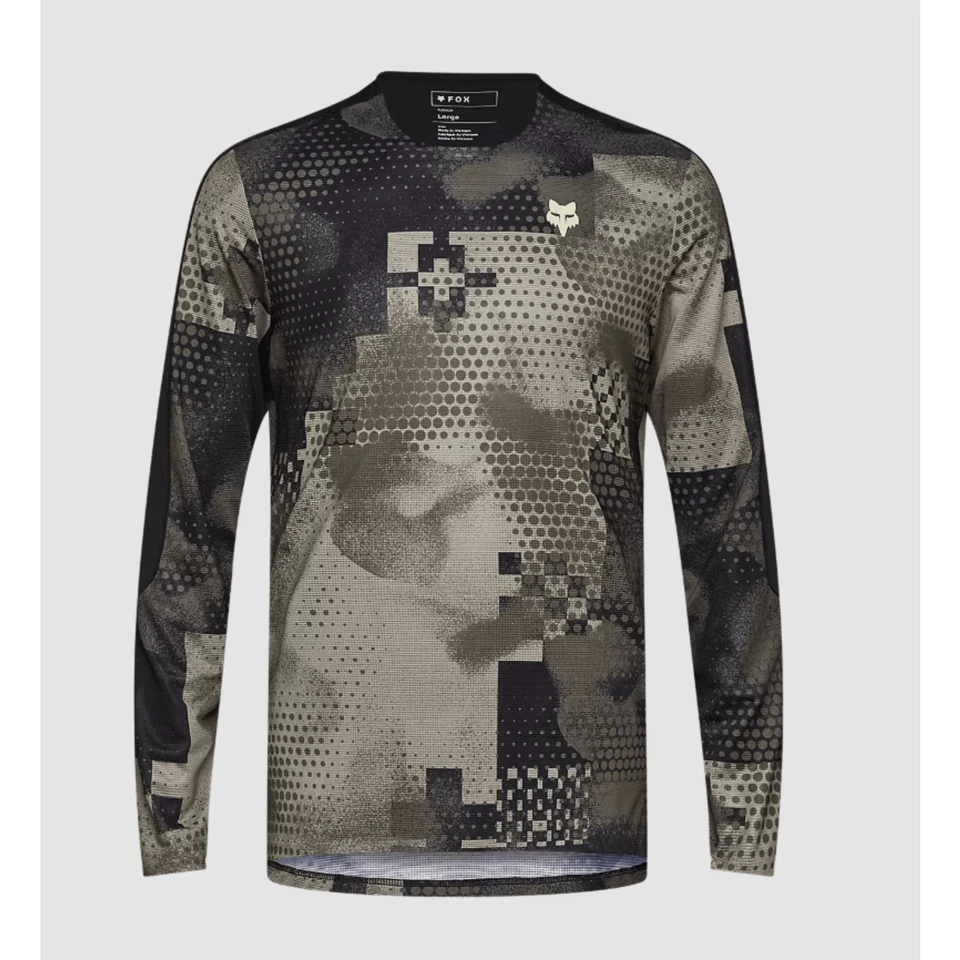 Fox Racing Flexair Ascent Ls Jersey Pulse Sable Jersey Manches Longues MTB 2026 - Photo 1/3