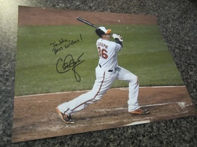 Baltimore Orioles Signed 8 X 10 Photo - Caleb Joseph - Image 1 of 3