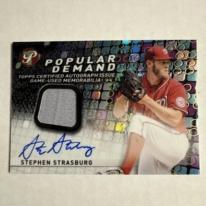 2022 Topps Pristine Popular Demand Stephen Strasburg Patch Auto XP - Bild 1 von 2