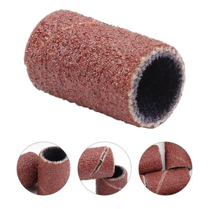100 Pcs Nail Grinder Small Drill Bit Abrasive Sleeves Sanding Bands For - Picture 1 of 12
