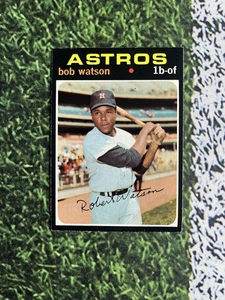 1971 Topps Baseball Bob Watson #222 EX Condition Low Cost Shipping  - Picture 1 of 2