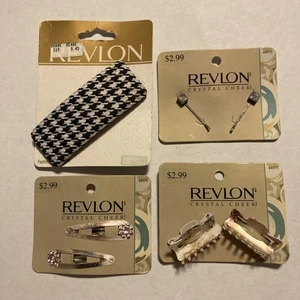 Pasador de pellizco Revlon, clips de mandíbula, clips traseros a presión (4 diferentes) Juegos) Nuevo 1997/99 G73 - Imagen 1 de 24
