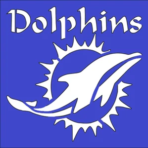 8"x8" Plastic Stencil - Dolphins (SY52) (You Pick The Color) - Bild 1 von 10