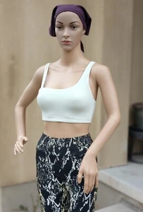 Lululemon Grecian Style Inspired Sports Bra (Soft Foam Cup Bra), XS D-DD, ivory - Picture 1 of 24