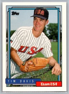 Tim Davis #27T Rookie Team USA 1992 Topps Traded - Picture 1 of 2