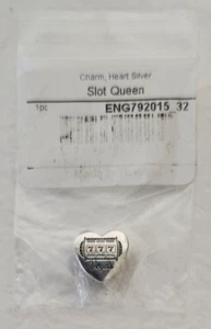 Pandora Vegas Slot Queen Heart Sterling Silver Charm #ENG792015-32 - Picture 1 of 2