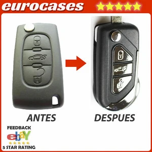 CARCASA DELUXE CITROEN C2 C3 C4 C5 C6 JUMPER DS3 BERLINGO NUEVO DISEÑO LLAVE 3 B - Imagen 1 de 3