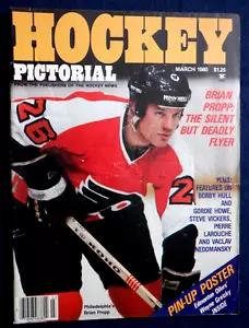 Hockey Pictorial Mar. 1980 Propp, Gretzky, Howe, Hull, Vickers, Larouche, Gradin - Picture 1 of 24