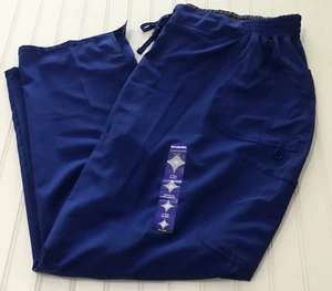 Scrubstar Scrub Pants Women's 3XL  Electric Blue Stretch Straight Leg New - Picture 1 of 9
