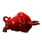 Ceramic Zodiac Ox Ornament Bull Figurine Prop Cow Figure Statue