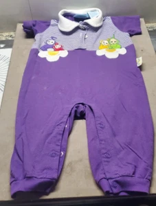 Teletubbies vintage 18M pezzo unico viola unisex 2000 usato in ottime condizioni Itsy Bitsy Ent Co - Foto 1 di 13
