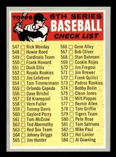 1970 Topps Baseball #542 6th Series Checklist 547-633 NM *d6