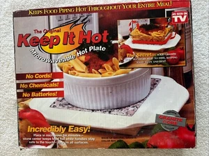 Neu im Karton mikrowellengeeignete Kochplatte Das Original Halten Sie es heiß wie im Fernsehen gesehen - Bild 1 von 6