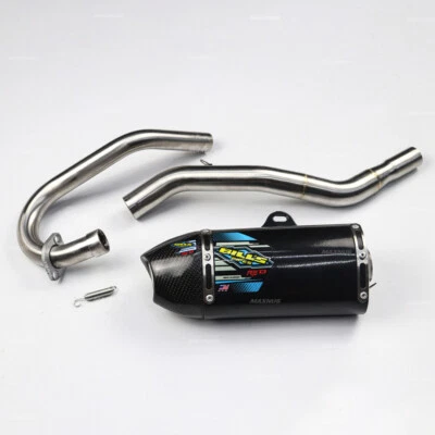 Full System Exhaust Muffer Racing Pipe Fit For KAWASAKI KLX110L KLX110L Bill's  - Image 1 of 4