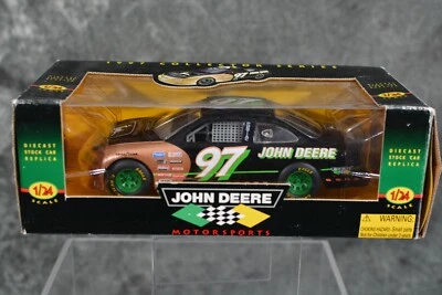 Coche de carreras Racing Champions 1 24 escala Die Cast 1997 John Deere Chad Little NASCAR Foto 1 de 3