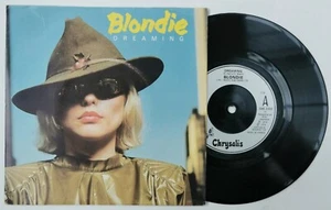 BLONDIE  7" Dreaming SILVER INJECTION LABEL French  for UK small Hole - Picture 1 of 4