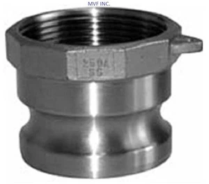 1-1/4" Type A Camlock Female NPT x Male Adapter 304 Stainless, Hose A125SS304 - Picture 1 of 4