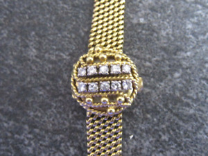PIAGET Luxus Diamant Damenuhr 750.Gold  mit Klappdeckel  70er Jahre