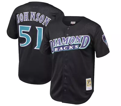 MLB Mitchell & Ness Arizona Diamondbacks #51 Baseball Jersey New Big & Tall $130 - Image 1 of 2