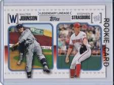 STEPHEN STRASBURG ROOKIE CARD 2010 Topps Legendary Lineage WASHINGTON NATIONALS