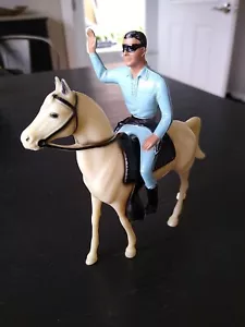 VINTAGE-1960's-HARTLAND PLASTICS ~ LONE RANGER & HORSE FIGURES - Picture 1 of 22