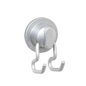 Zenna Home NeverRust Power Grip Pro Dual Mount Suction Hook in Satin Chrome - Picture 1 of 4