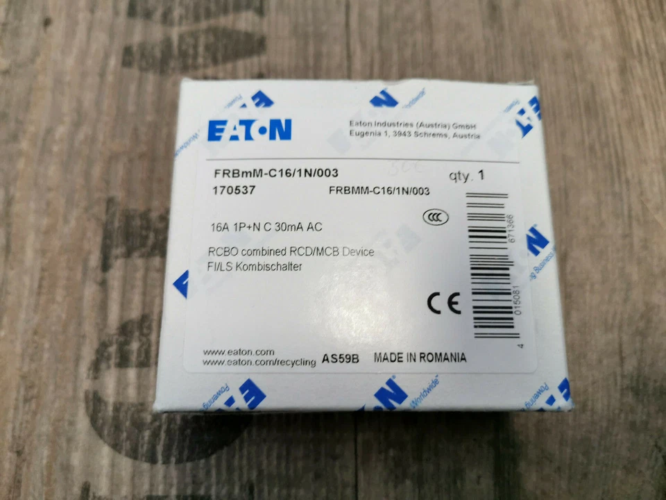 Eaton Kombischalter FRBMM-C16/1N/003-A IP20 Leitungsschutzschalter - Bild 1 von 1