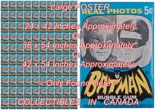 BATMAN 1966 TV Show REAL PHOTOS = POSTER Wax Pack 3 SIZES 3.5 - 4.5 FEET