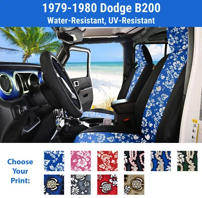Fundas de asiento hawaianas para Dodge B200 1979-1980 Foto 1 de 4