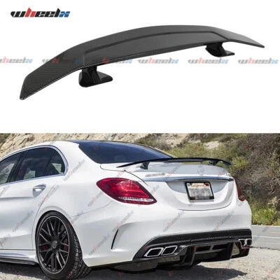 Alerón trasero de carbono 46" para Mercedes Benz W205 C200 C300 C43 AMG 2015-2021 Foto 1 de 4