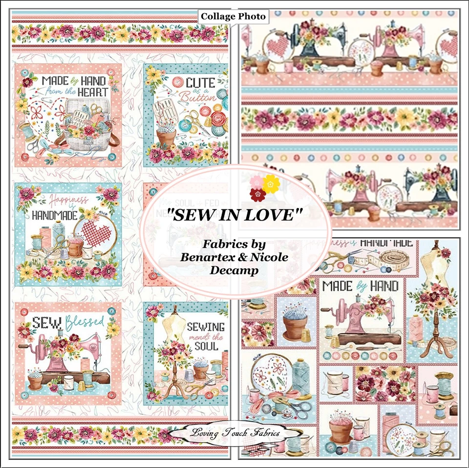 BENARTEX, NICOLE DECAMP, "COSTURAR NO AMOR", NOÇÕES, MÁQUINA DE COSTURA, TECIDOS - Imagem 1 de 1