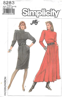 Uncut Simplicity Sewing Pattern # 8283 Misses' Dresses in Two Lengths Size: 6-12 - Image 1 of 2