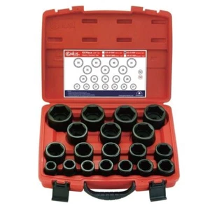 GENIUS TOOLS 19PC 3/4" Dr SAE Impact Socket Set 3/4”--2-1/4” Made in Taiwan - Picture 1 of 2