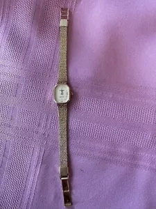 Vintage Tissot Quarz Plakette G 10 M RC VVI Gelbgold Retro Damen Armbanduhr - Bild 1 von 8