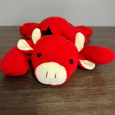 Vintage 1997 Ty Pillow Pal Snort the Red Bull Plush - Image 1 of 4