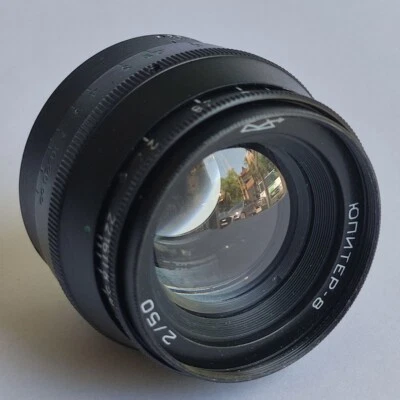 KMZ ! Jupiter-8 LTM Leica Thread Mount m39 50 mm F:2 Lens Black Sonnar - Image 1 of 4