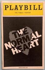 The Normal Heart Playbill Raul Esparza Joanna Gleason Off Broadway Larry Kramer