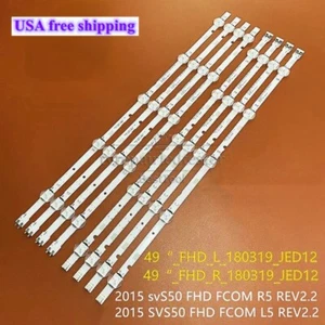 LED Strips For Samsung UN50M5300AF UN50M530DAF 2015 SVS50 FHD FCOM L5 R5 REV2.2 - Picture 1 of 11