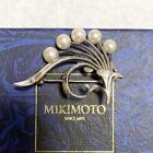 Mikimoto Akoya Pearl Pin Brooch Silver 925 no box