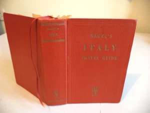 Nagel's Italy 1956 1950s old vintage Italian travel guide red book nagel - Imagen 1 de 6