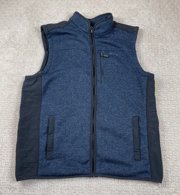 Orvis Vest Mens Size XL Fly Fishing R65 Sweater Fleece Full Zip Blue Outdoors - Image 1 of 4