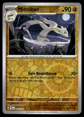 MIENSHAO 84/142 UNCOMMON STELLAR CROWN POKEMON - Image 1 of 4