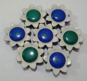 BOTTONI A FORMA DI MARGHERITA 20 mm - Foto 1 di 5
