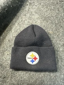 New Steelers black Beanie Embroidered Steelers Logo NFL One Size - Picture 1 of 3