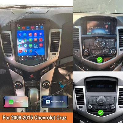 CAR APPLE CARPLAY RADIO GPS STEREO SWC ANDROID Player FOR CHEVY CRUZE 2009-2015 - Image 1 of 4